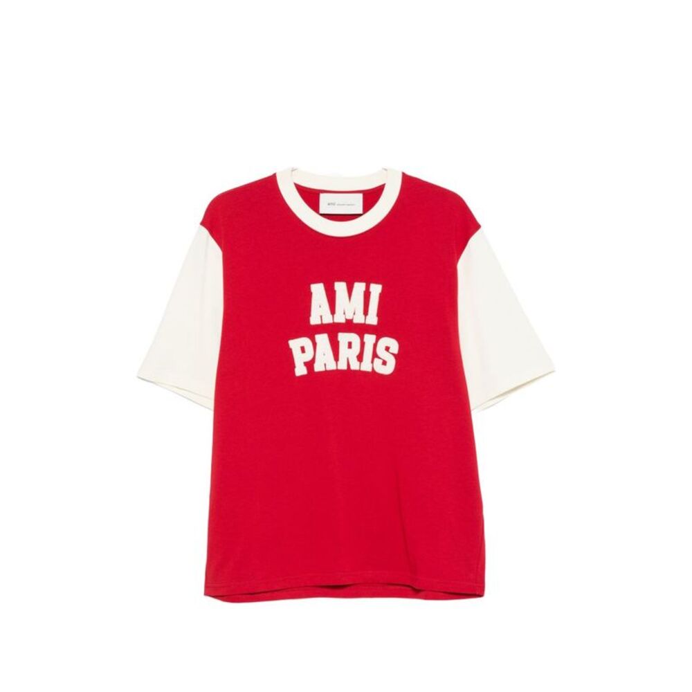 Ami Paris Women Logo Cotton T-Shirt
